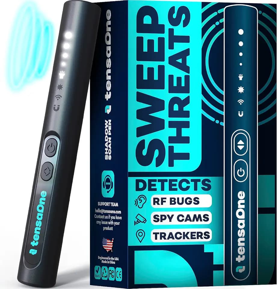 Hidden Camera Detectors – Mini Security Device for Audio Video Wireless Threats, Hotel Safety, Home Privacy and GPS Tracker Detection, Pen RF Spy Cam Voice Recorder Bug Finder for Travelers
