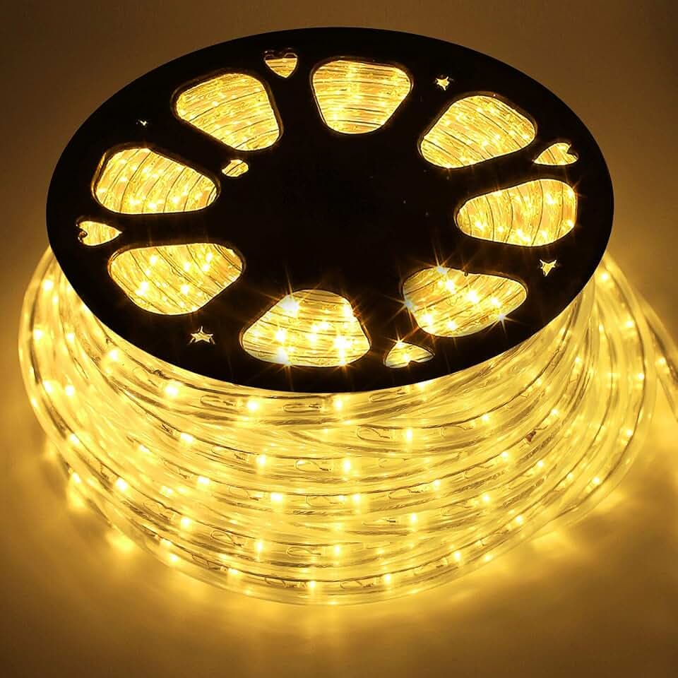 Forever Speed 50 Meter LED Lichterschlauch Außen, Wasserfest LED Schlauch für Auße, Dekoration und Beleuchtung Lichterschlauch für Halloween, Garten, Weihnachten, Hochzeit, Party, Warmweiß