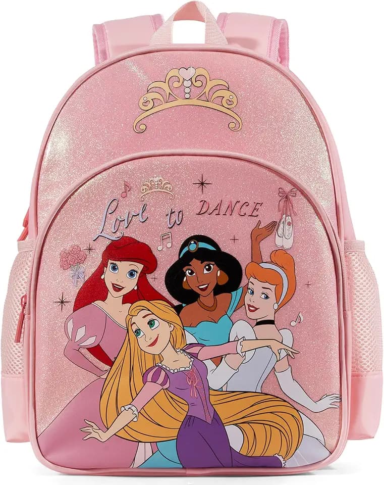 Disney Princess Girls Backpack TK Kindergarten Elementary Preschool Bookbag
