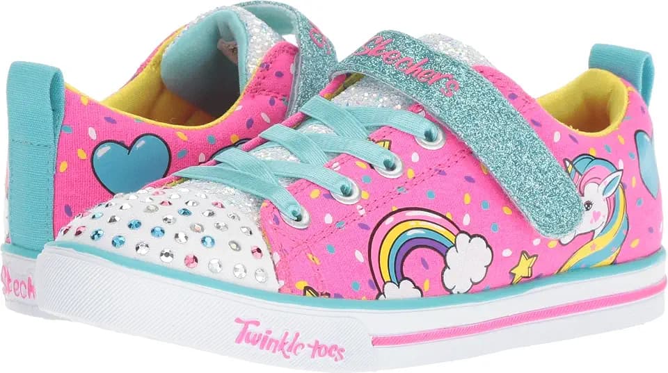 Skechers Kids' Twinkle Toes Sparkle Lite-Unicorn Craze Sneaker