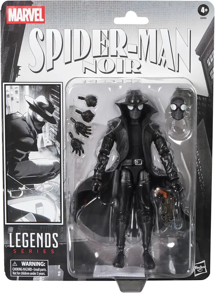 Marvel Legends Series Spider-Man Noir Retro Cardback Spider-Man Comics Collectible Action Figure (15 cm)