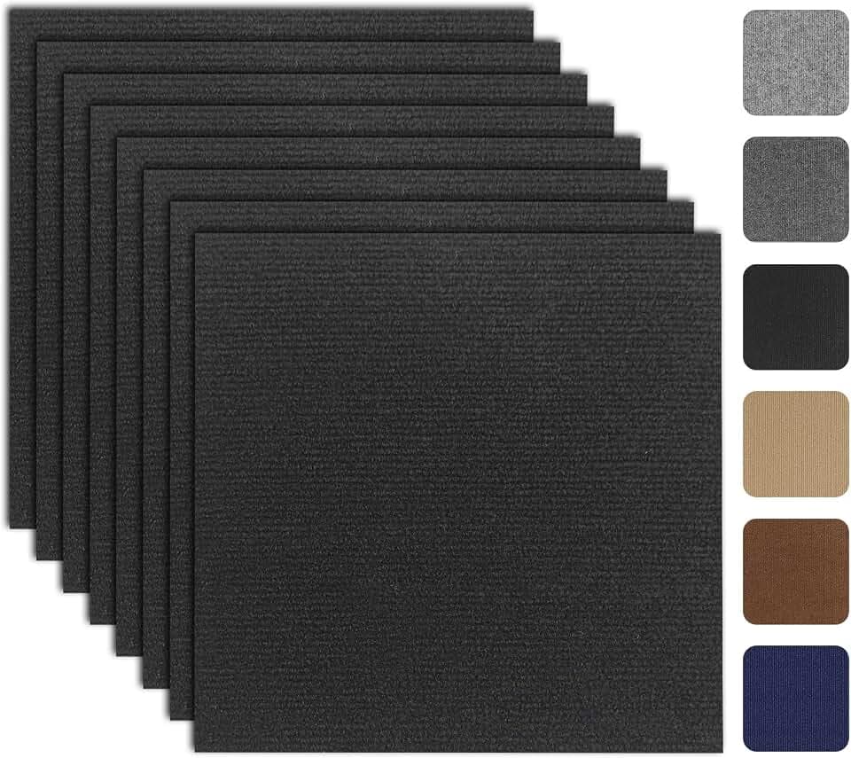 30Pcs Peel and Stick Carpet Tiles, Non-Slip 12"x12"