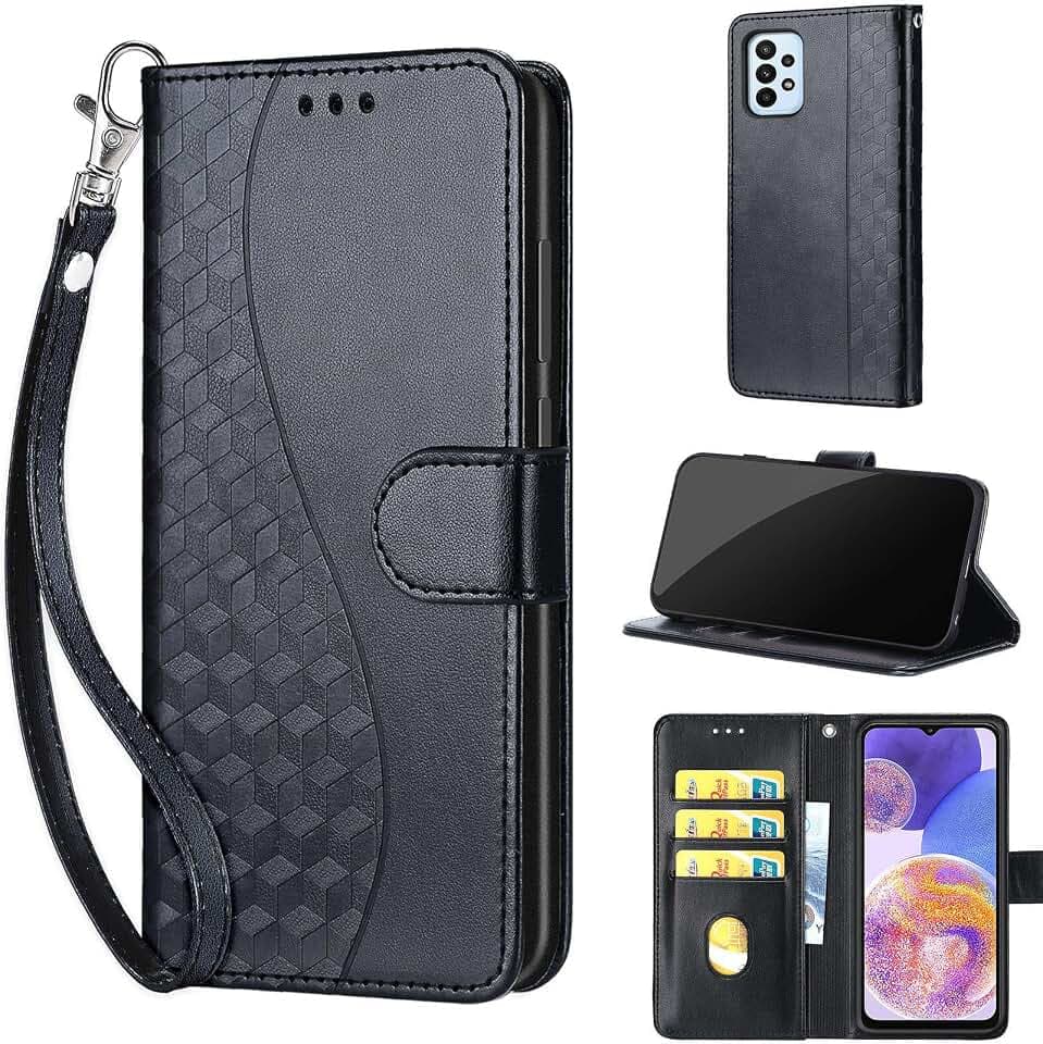 Wallet Case for Samsung Galaxy A23 5G, Black
