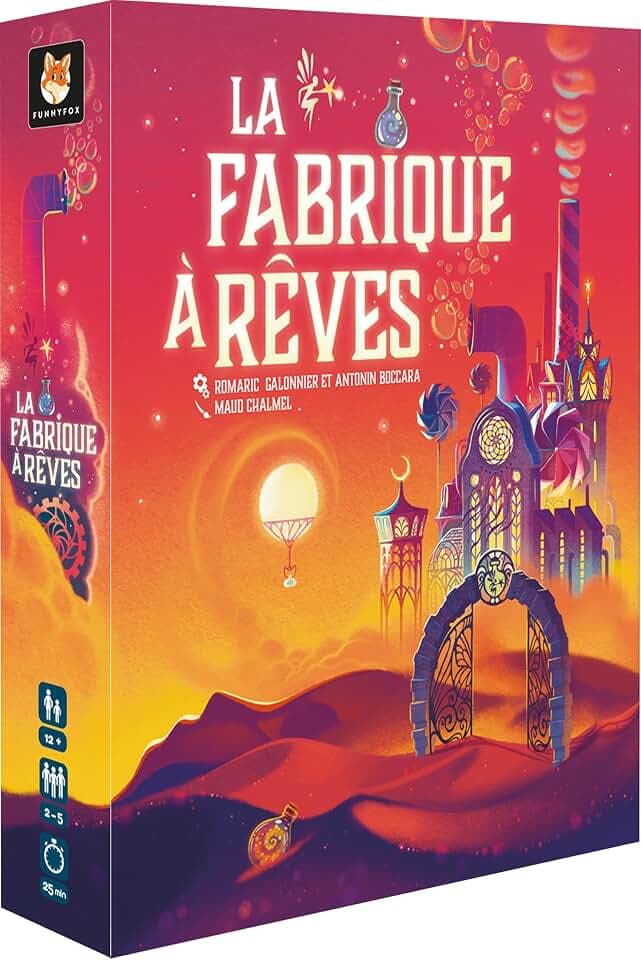 GIGAMIC Funny Fox – La Fabrique A REVES – EIN kooperatives Ideen-Assoziationsspiel im Königreich der Träume – ab 12 Jahren