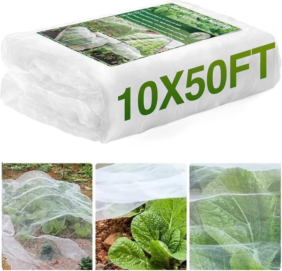 10 X 50FT Garden Mesh Netting Barrier,Fruit Tree Plant Netting