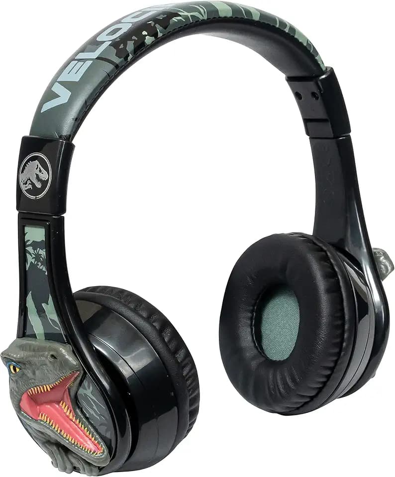Jurassic World Bluetooth Headphones for Kids, Wireless Headphones