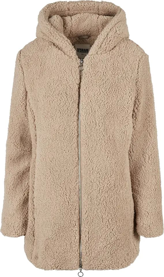 Urban Classics Ladies Sherpa Jacket Frauen Übergangsjacke sand