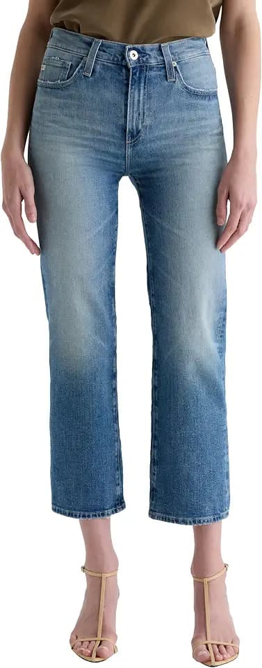 AG Adriano Goldschmied Women's Brinley Mid Rise Straight Crop