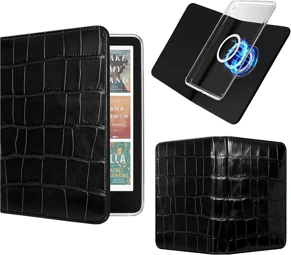 Magnetic Book Cover Case for 7'' Kindle Paperwhite & Colorsoft