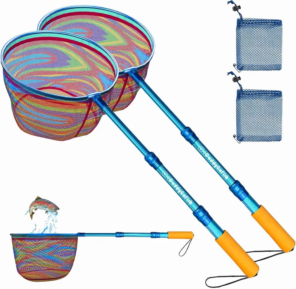 Kids Fishing Net, Fishing Net for Kids, Crabbing Equipment & Bait Pouch