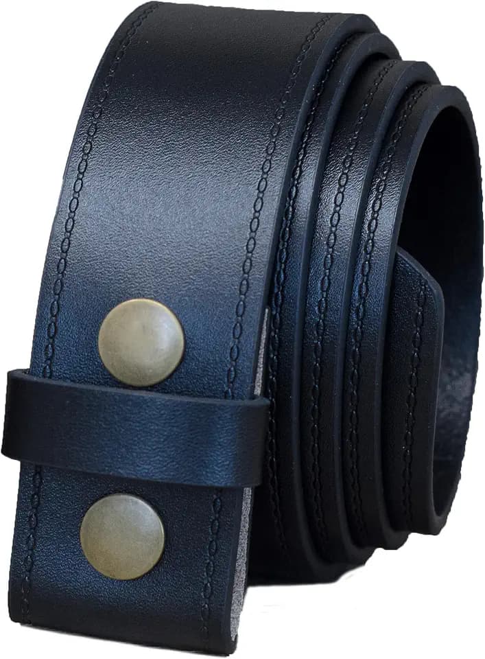 Ashford Ridge Echtes Leder 40mm Druckknopf Gürtel Ohne Schnalle - Schwarz oder Braun