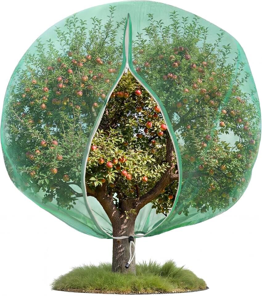18W x 20L Ft Extra Large Fruit Tree Netting Cover with Zipper