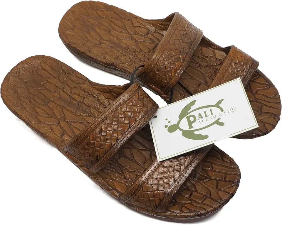 Pali Hawaii Light Brown JANDAL + Certificate of Authenticity