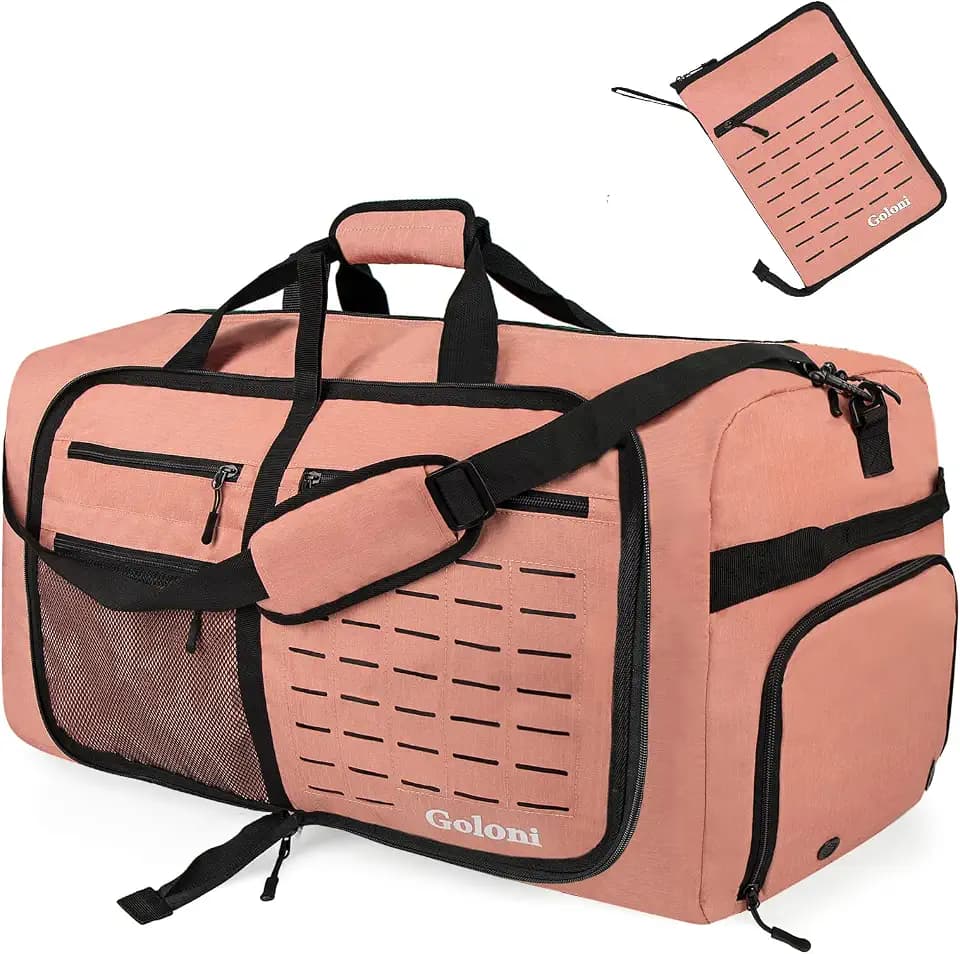Goloni 120L Foldable Duffle Bag for Travel, Large Durable Travel Duffel Bag