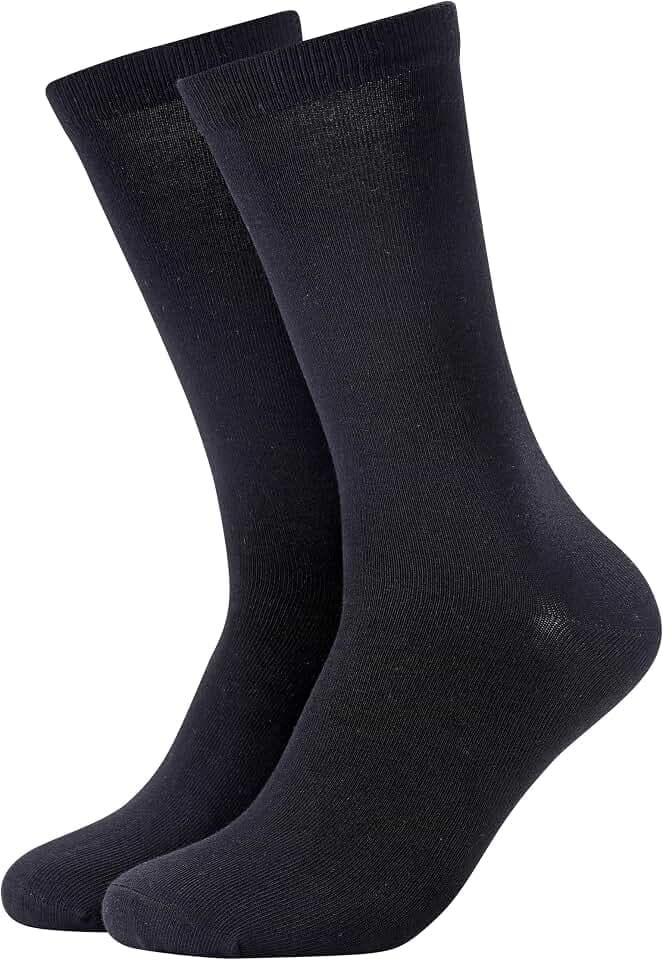 Forony Mens Dress Socks Size 8-13 Anti Odor Combed Cotton Moisture Wicking