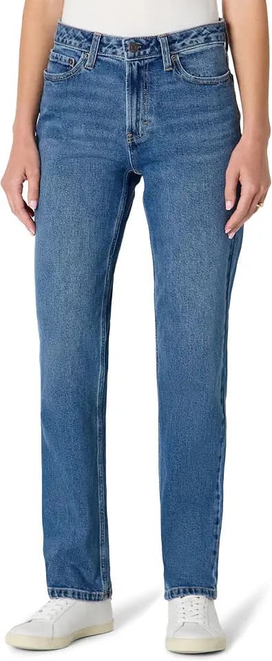 Amazon Essentials Women's High-Rise Straight Leg Jean