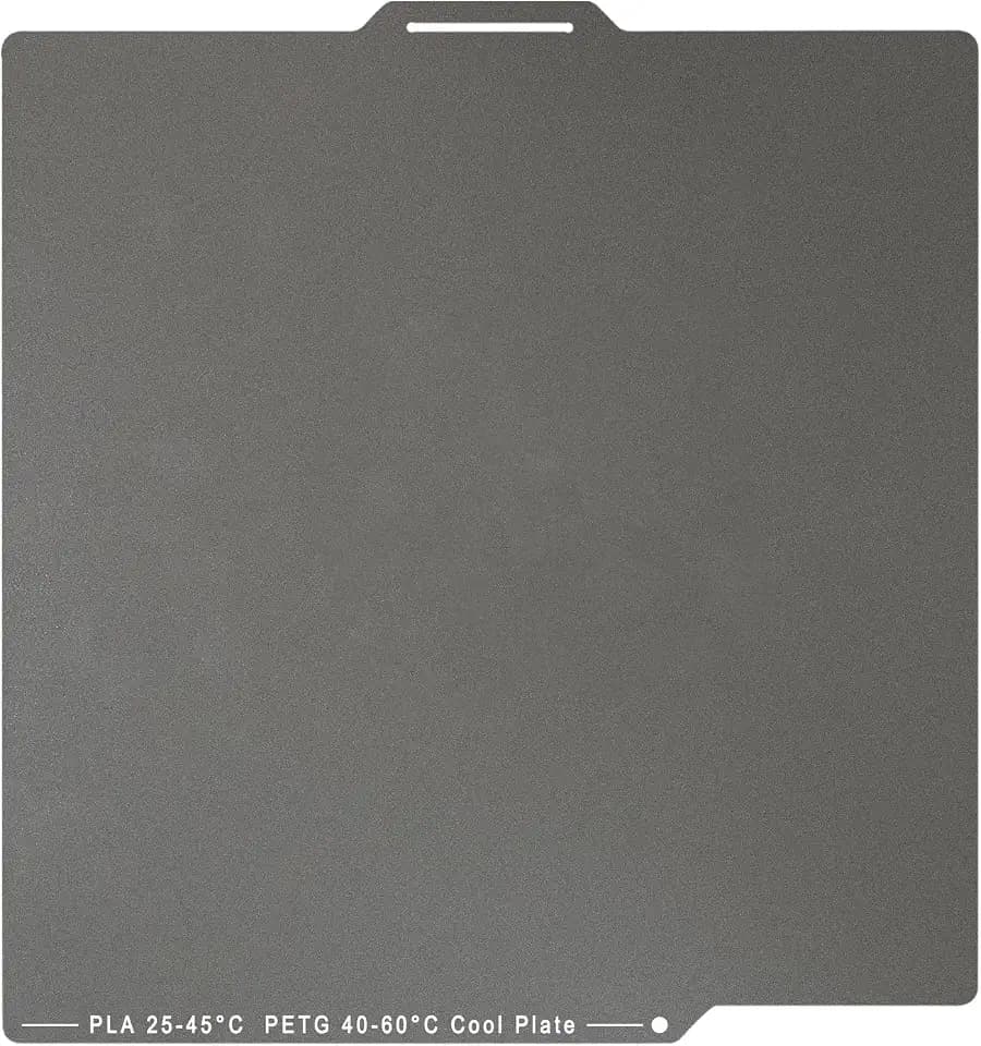 Cool Plate für Bambulab 257x257mm, PLA 25-45℃,PETG 40-60℃ Niedrige Temperatur Durckplatte, Energieeffizient Niedertemperaturdruck Kaltbauplatte für Bambu Lab X2D X1 X1C X1E P1P P1S P2S A1