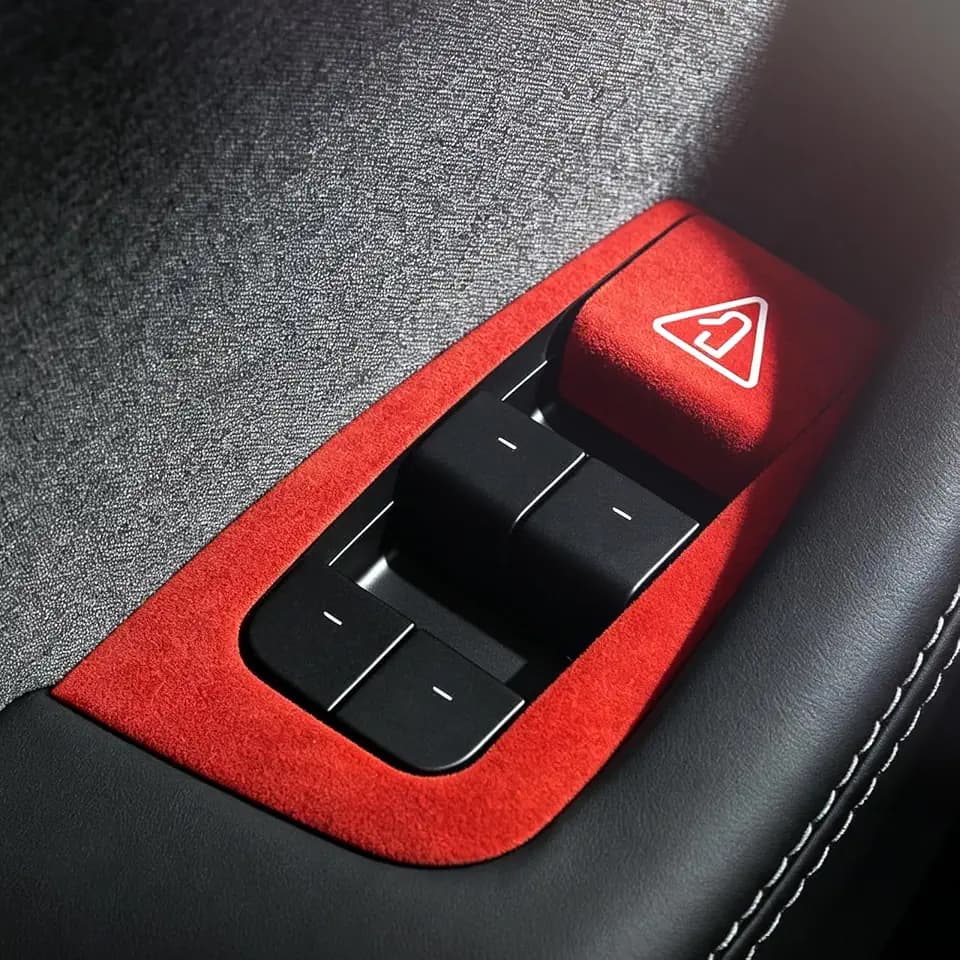 BETTERHUMZ Car Door Window Switch Panel Cover for Tesla Model Y Juniper