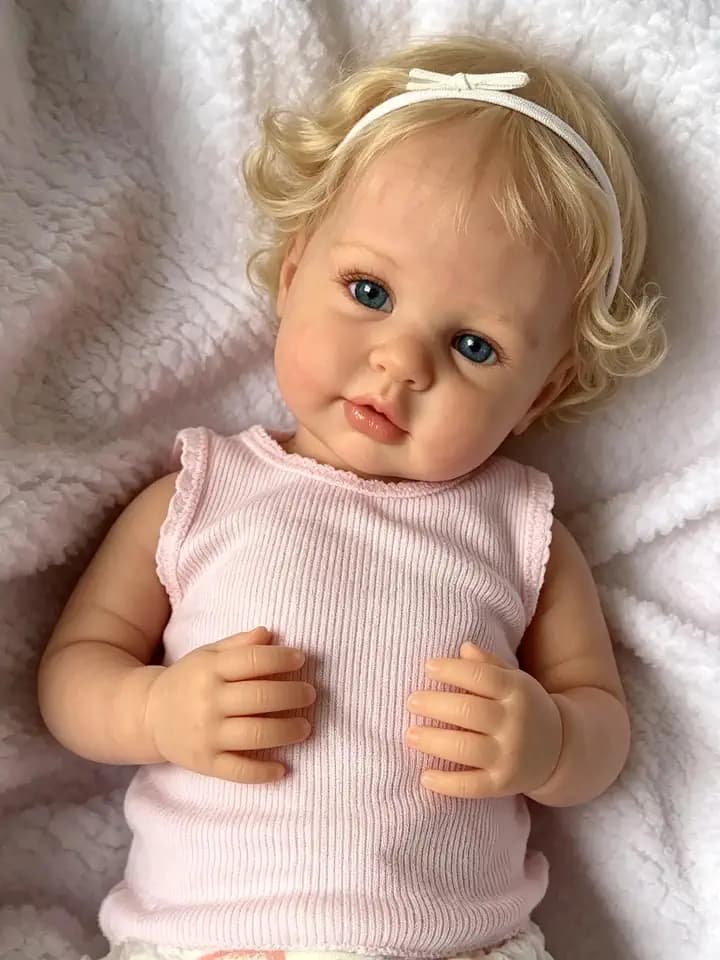 Zero pam Echtes Leben Reborn Baby Puppen Mädchen 24 Zoll Aufstellbare Reborn-Kleinkind-Baby-Puppen, Die Echt Aussehen,Stoffkörper Baby Reborn Mädchen Für Kinder