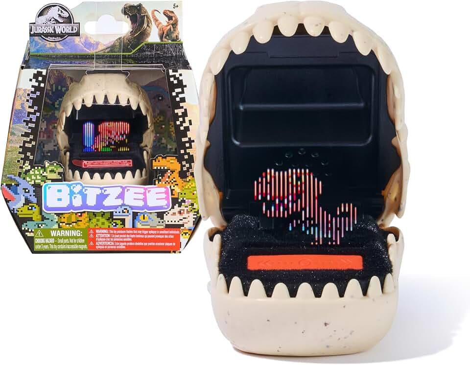 BITZEE Jurassic World Interactive Fossil Pod Toy & Digital Pet, Ages 5+