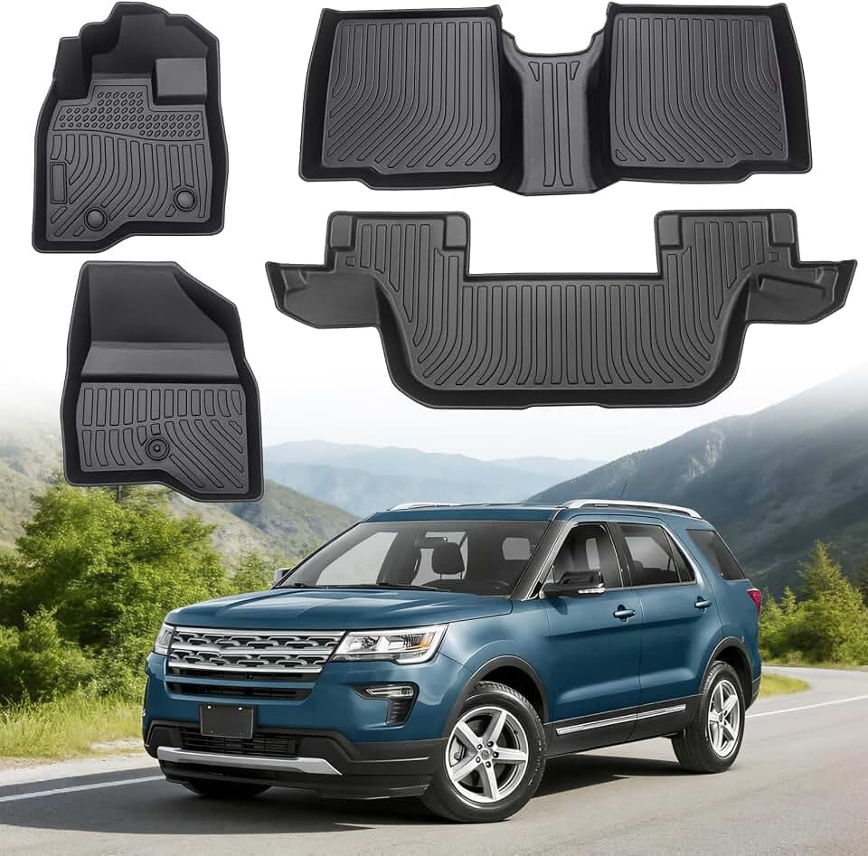 Floor Mats for Ford Explorer 2015-2019 7-Seat Bench & 6-Seat Bucket