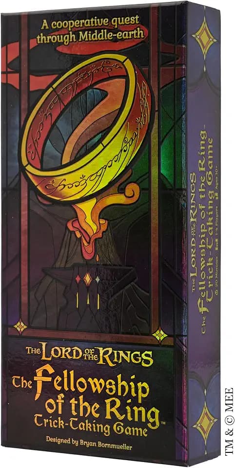 Asmodee - Office Dog, Der Herr der Ringe:Die Gemeinschaft des Ringes Faltspiel, kooperatives Kartenspiel, Strategiespiel für Erwachsene und Kinder ab 10 Jahren, 1 bis 4 Spieler, französische Version