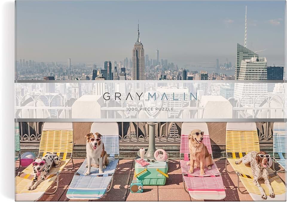 Galison - Gray Malin The Dogs of New York City 1000 Piece Jigsaw Puzzle