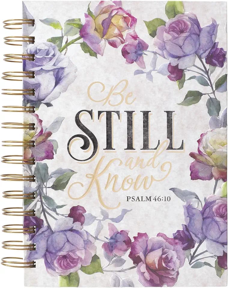 Christian Art Gifts Spiral Journal: Be Still and Know - Psalm 46:10