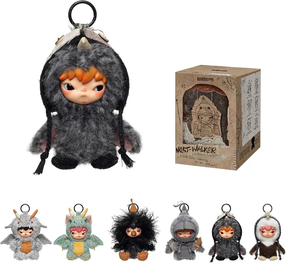 POP MART Hirono Mist-Walker Series Vinyl Plush Doll Blind Box, Single Box