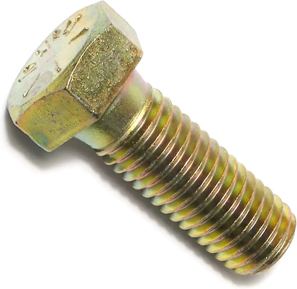 Hard-to-Find Fastener Grade 8 Hex Cap Coarse Large Bolts, Bulk Pack, Steel Hex Bolts for Construction, Home Improvement, 5/8-11 x 1-3/4, Pack of 10
