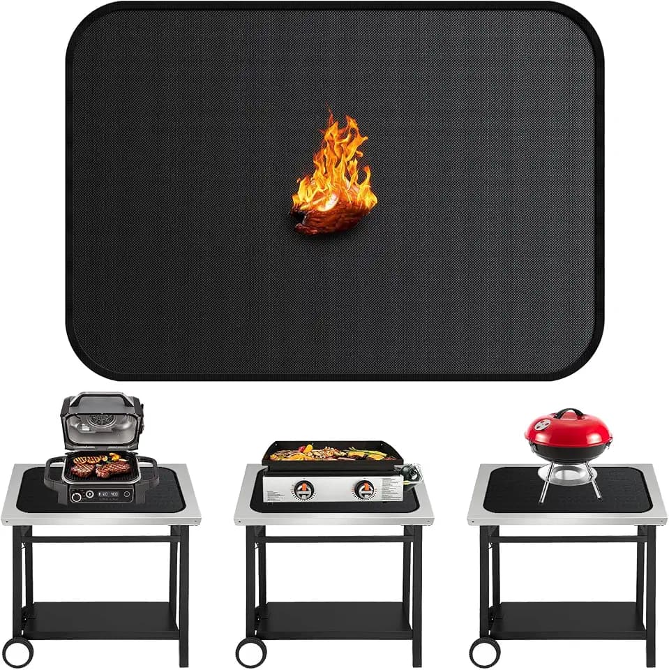 30"x21" Under Grill Mats for Blackstone Tabletop -[Fireproof] [Oil-proof]
