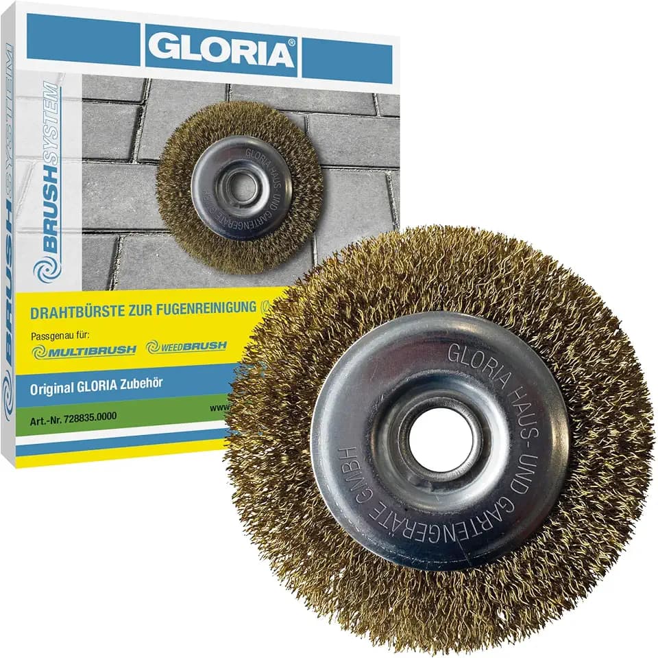 GLORIA Stahldraht-Fugenbürste | Original Ersatzbürste MultiBrush, WeedBrush