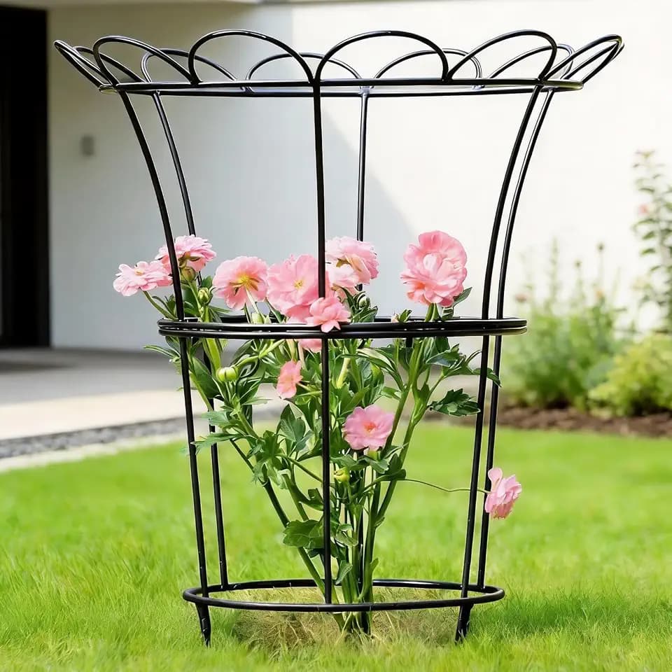 Heavy Duty Hydrangea Support - 26" Cast Iron Plant Support