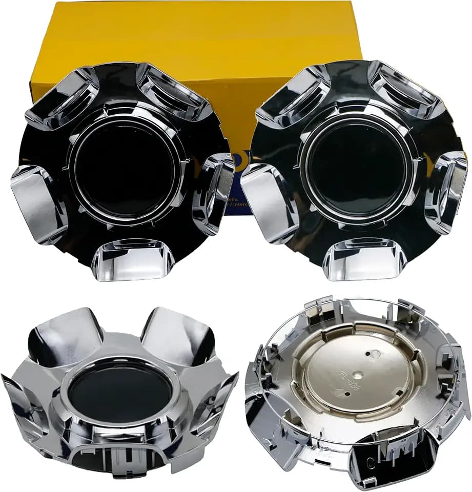 4PCS Wheel Center Caps Fit for 2007-2013 Chevy Silverado 1500 Tahoe Avalanche Suburban - 20" 5-Spoke Hubcap Set - Electroplated Chrome Plated Hub Cap, Replaces OE:9597345