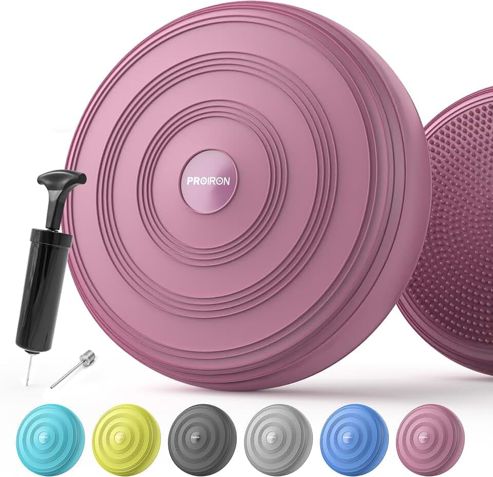 PROIRON Ballsitzkissen, Balance Kissen 33cm, Sitzkissen Orthopädisch für Aufrechte Körperhaltung, Fitness, Gleichgewichts- und Krafttraining inkl. Pumpe