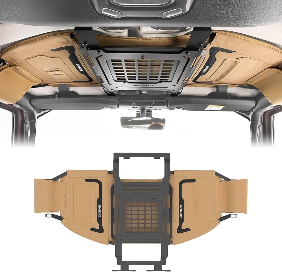 Overhead Molle Panel Storage for Jeep Wrangler JL/JLU 2018-2023-Front