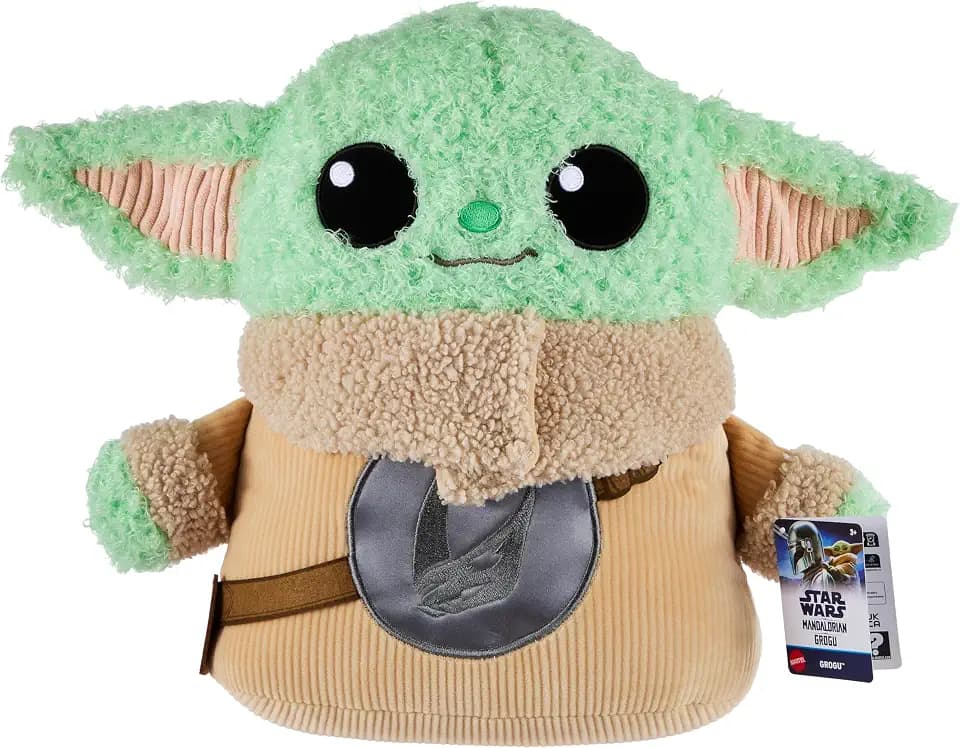 Star Wars The Mandalorian & Grogu 12-inch Tall Fuzzy Grogu Plush Toy