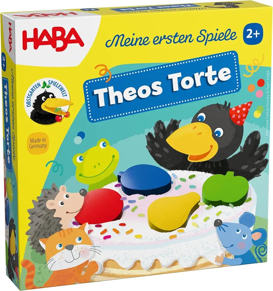 HABA Meine Ersten Spiele - Theos Torte Bewegungsspiel & Kinderspiel ab 2