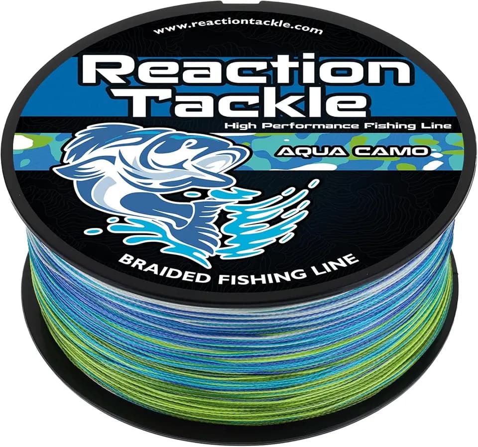 Reaction Tackle Braided Fishing Line, Pro Grade Braid, Fresh and Saltwater