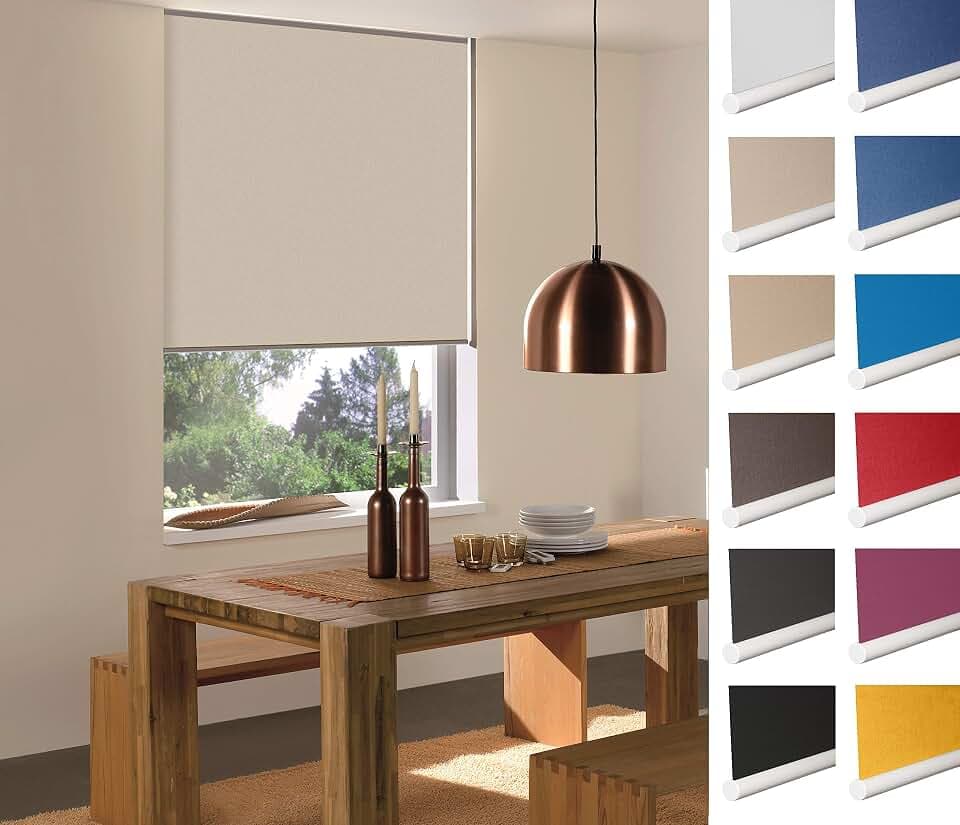 sunlines Thermo Rollo Seitenzug (Made in Germany) Verdunkelung Sonne, 162 x 180 cm
