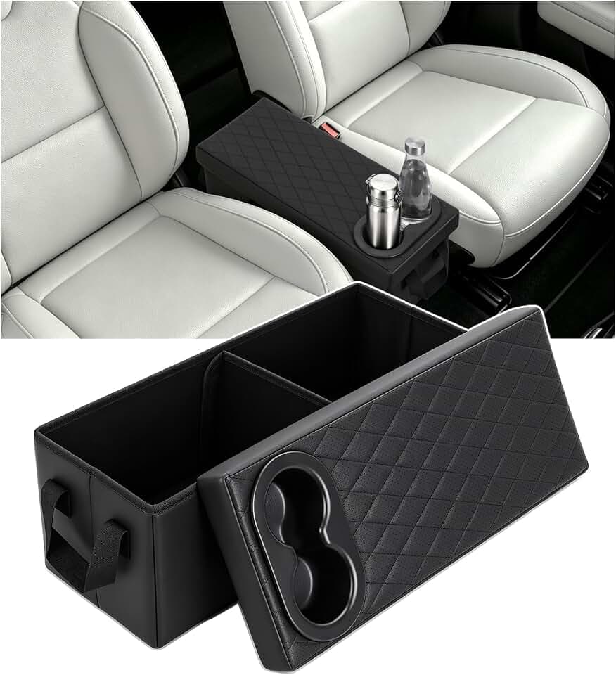 Car Seat Organizer with Cup Holders For 2019-2026 Ascent 7 Seater