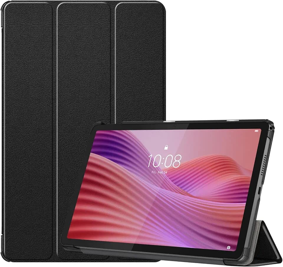 YRH für Lenovo Tab Hülle 10.1 Zoll 2025 (Schwarz)