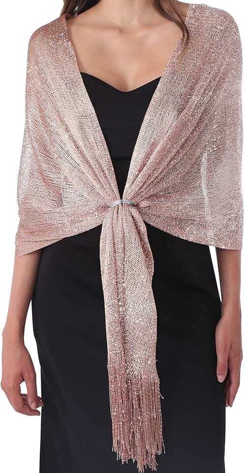 DiaryLook Eleganter Damenschal mit Fransen im Vintage-Stil, erhältlich in verschiedenen Farben für Hochzeiten, Zeremonien, Bräute, Partys