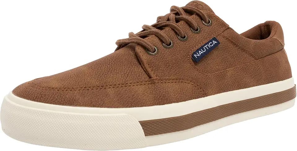 Nautica Men's Classic Lace-Up Boat Shoes Low Top Fashion Sneaker - Stylish and Comfortable Casual Shoe