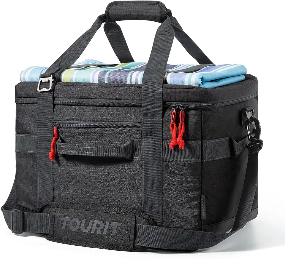 TOURIT Soft Sided Cooler Bag 30/48/60Can, Collapsible & Leakproof Ice Chest