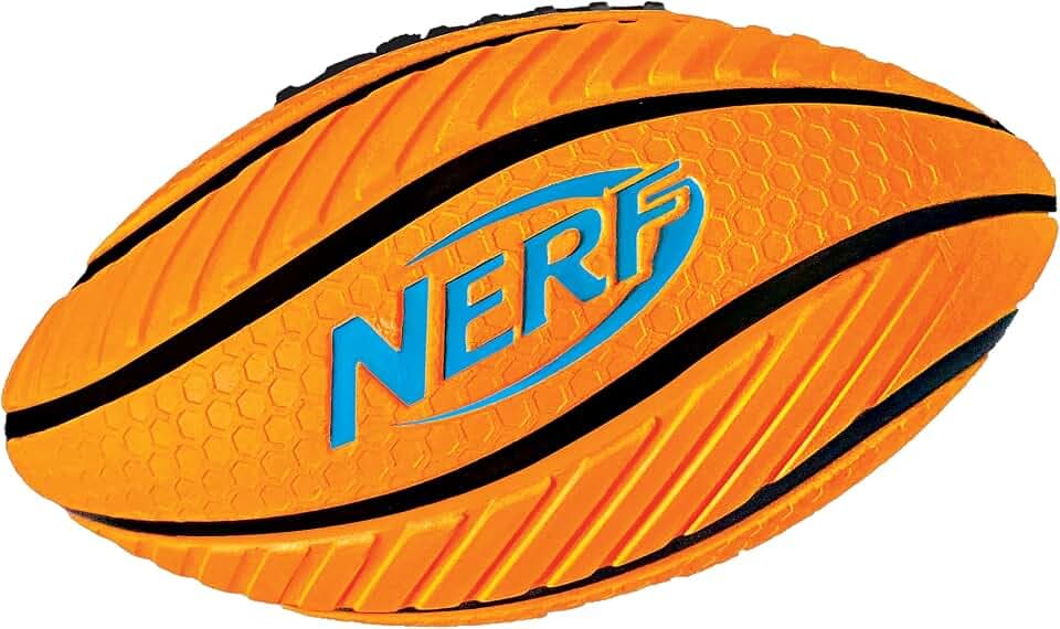 Nerf Schaumstoff-Fußball für Kinder, Spiralgriff, weicher Schaumstoff-Fußball für Kinder, leicht zu greifen, 21,6 cm