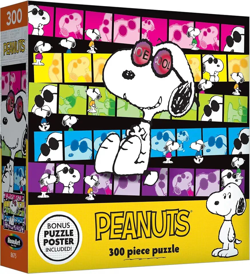 RoseArt Peanuts Joe Cool 300 Piece Jigsaw Puzzle