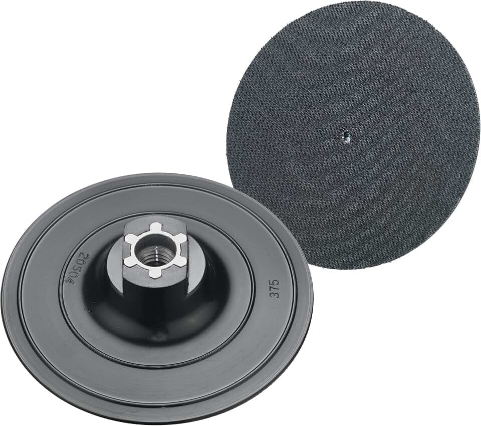 Connex Klett-Teller 125 mm Gewinde M14 aus DIEPOTHAN - schwarz - mittlere Flexibilität - für den Einsatz von Klett - mittelschwere bis grobe Schleifarbeit / Schleifteller / Polierteller / COM191123
