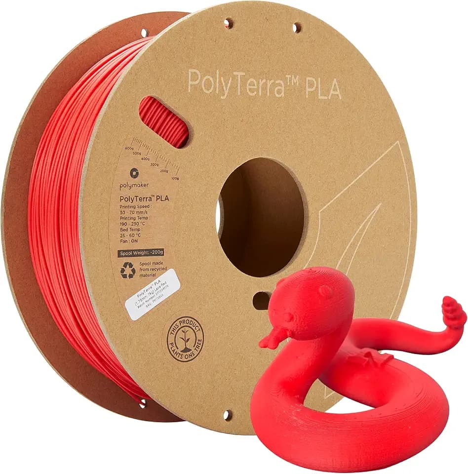 Polymaker PolyTerra PLA Lava Red - 1.75mm - 1kg