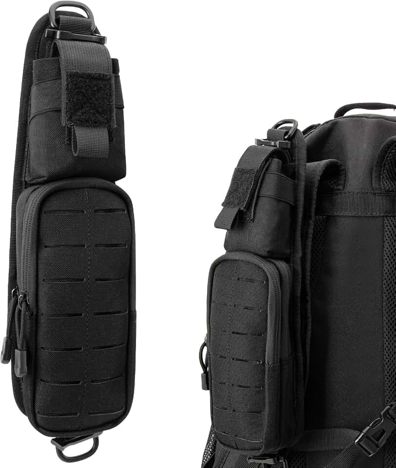 Jueachy Strap Shoulder Molle Accessories Pouch: Tactical Backpack Pocket Attachment Storage Phone Flashlight EDC